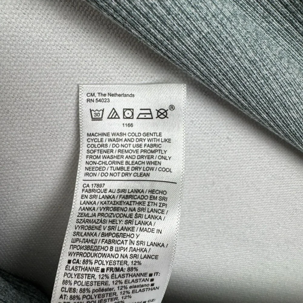 Athleta Top Womens Large Green Uptempo Ribbed Knit Henley‎ Comfy Soft Stretch - Picture 13 of 15